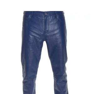 Highly Soft Sheep <b>Leather</b> Pants Oem Luxury Comfort Fit <b>Trousers</b> <b>Leather</b> Sweatshirt Pants Sets <b>Men's</b> Fashion - Product Image 4
