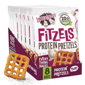Lenny & Larry's FITZELS <b>Protein</b> Pretzels (Everything Bagel) 8 Individual Bags 3 oz Each - Product Image 4