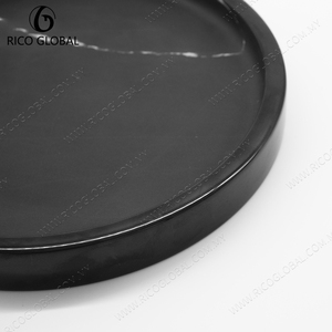 <strong>Antique</strong> Style Custom Engravable Marble Chocolate Dessert <strong>Trays</strong> Steel Wood <strong>Serving</strong> <strong>Tray</strong> Luxury Food <strong>Serving</strong> Events OEM Brand - Product Image 4