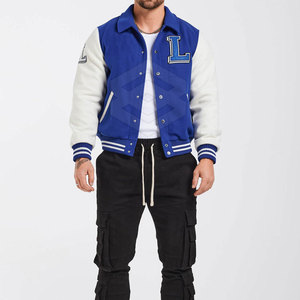 Chaqueta Universitaria Personalizada al por Mayor para Hombre con Cuello Alto y Logotipo Frontal, Chaqueta de Invierno de Manga Larga Transpirable de Alta Calidad - Product Image 4