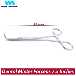 INNOVAMED pince chirurgicale manuelle en acier inoxydable entièrement incurvée 7.5 pointe Fine pince hémostatique électrique à angle de 90 degrés en plastique - Product Image 5