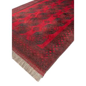 Alfombra Kiaan de Lana Anudada a Mano, Estilo Clásico, Rojo Naranja, Geométrica Abstracta, Rectangular, Grande, para Sala de Estar o Pasillo - Paem-1231 - Product Image 2