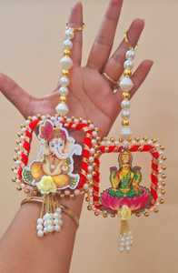 Diwali colgante de pared especial hecho a mano de alta calidad Shubh y Labh para Diwali decoración del hogar bellamente elaborado - Product Image 2