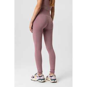 Leggings Casuales de Gasa Rosa sin Costuras con Efecto Moldeador y Cintura Media - Product Image 5