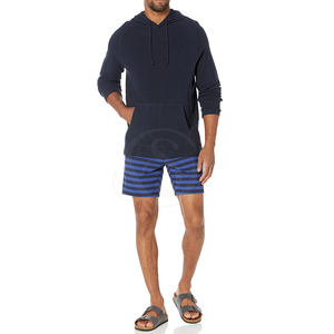 2025 Men Casual Shorts <b>Elastic</b> Waist Solid Custom Design High Quality Polyester/Cotton Breathable Eco-Friendly Wholesale - Product Image 3