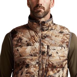 เสื้อกั๊กล่าสัตว์ตาข่ายระบายอากาศลายพรางแต่งขอบเสื้อกั๊กล่าสัตว์สีน้ำตาล - Product Image 4