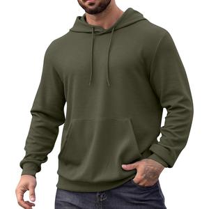Jersey de gran tamaño personalizado para hombre, Sudadera con capucha de algodón pesado, ropa de calle holgada a la moda, Top informal de manga larga con capucha para hombre - Product Image 1
