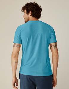 Camisa de manga larga con cuello redondo para hombre al por mayor 100% algodón logotipo personalizado impresión Método digital tejido de punto - Product Image 5