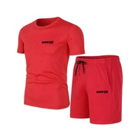 Conjunto de Camiseta y Pantalones Cortos para Hombre, Lisos, con Logotipo Personalizado, de Alta Calidad, Baratos, de Secado Rápido, Transpirables, Precio Bajo, Venta al Por Mayor de Fábrica