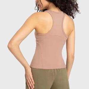 Camiseta Deportiva sin Mangas para Mujer, Ajustada, Elástica, de Alta Elasticidad, para Yoga, Venta al Por Mayor Personalizada - Product Image 2