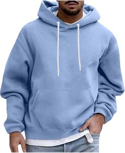 Sudaderas Personalizadas para Hombre, 100% Algodón, Gruesas, Lisas, de Alta Calidad, con Estampado Puff, Estilo Urbano, Holgadas - Product Image 3