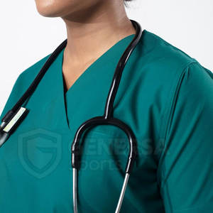 Nouvel arrivage Meilleure vente d'uniformes médicaux de haute qualité pour femmes tricotés 100% coton personnalisable - Product Image 5