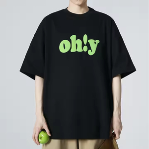 Venta al por mayor hombres camiseta de gran tamaño 100% algodón antiarrugas de gran tamaño personalizado DTF impreso logotipo streetwear camisetas para hombres - Product Image 4