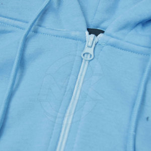 Sudaderas con Capucha de Alta Calidad para Hombre, Ligeras, de Color Sólido, con Cuello Bordado con Cuentas, de Algodón/Poliéster Teñido Liso para Invierno - Product Image 3