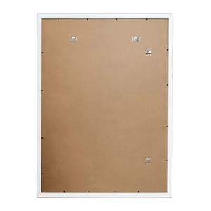 <b>White</b> Classical Style 68 X 98 cm MDF Photo <b>Frame</b> Wood Decor Poster <b>Frame</b> with Square Pattern Hanging Display and <b>A3</b> Flip <b>Frame</b> - Product Image 2