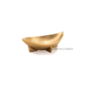 Centro de Mesa Artístico de Metal con Acabado Dorado, Tazón Decorativo Texturizado para Servir en Bodas, Hoteles y Eventos Especiales - Product Image 2