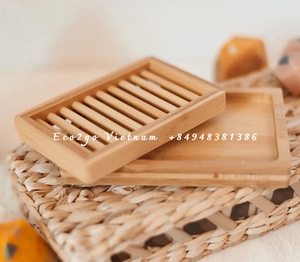 ชั้นวางจานสบู่ทำด้วยมือทำจากไม้ไผ่ธรรมชาติ100% พร้อมโลโก้เลเซอร์แกะสลักและตัวอย่างฟรีที่ Eco2go เวียดนาม - Product Image 6