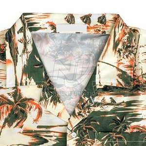 เสื้อฮาวายสำหรับผู้ชาย, เสื้อฮาวายระบายอากาศใส่สบายผลิตจากปากีสถาน - Product Image 3