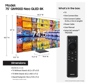NUEVO ORIGINAL Televisor Inteligente QLED 8K Serie QN900D Neo Quantum HDR de 75 Pulgadas con Alexa - Product Image 1