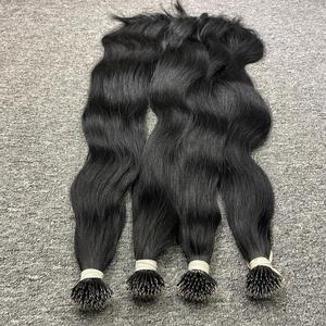 Meilleure qualité Nano Tip/Micro Link Style droit Remy Extensions de cheveux prix de gros 100gr/1 Bundle >= 50% plus long rapport de cheveux - Product Image 2