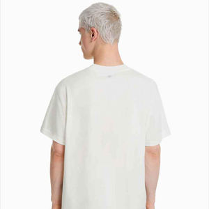 เสื้อยืดผ้าฝ้าย5% อีลาสตินสำหรับผู้ชายเสื้อยืดโอเวอร์ไซส์ผลิตจากโรงงานโดยตรงน้ำหนักมากกำหนดเองพิมพ์ลาย95% - Product Image 5