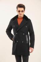 Manteaux d'hiver/automne pour hommes, faits à la main, de qualité supérieure, en fourrure, respirants, en cuir véritable, en laine, en peau de mouton, parkas tissés
