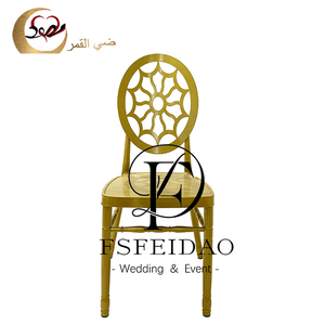 Wholesale Iron Fabric Spray <b>Painted</b> Golden Phoenix Modern Customizable Color Outdoor Dining Wedding Living Room Home Furniture - Product Image 6