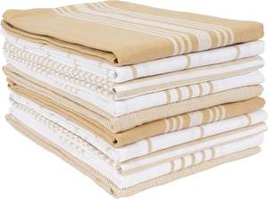 Tejido a rayas Premium impreso 100% algodón Terry paño de cocina toallas de buena calidad Woventowels para cocina Golf Set Dropshipping - Product Image 3