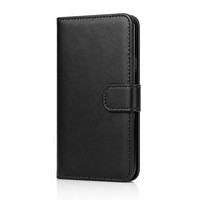 Dompet Kulit Folio dengan Slot Kartu untuk iPhone 15, Dompet Folio Praktis yang Dapat Menampung 3 Kartu Plus Uang Tunai dengan Penutup Magnetik
