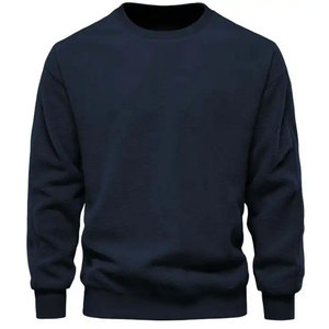 Venta al por mayor de alta calidad 100% algodón hombres pulóver sudaderas último diseño sólido patrón liso teñido 6XL tamaño servicio OEM - Product Image 3