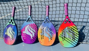 ไม้เทนนิสชายหาดคุณภาพสูง ปี 2026 ทำจากคาร์บอนไฟเบอร์ 18K พร้อมแกน EVA  พร้อมด้ามจับและปลอกหุ้ม  น้ำหนักเบา รูปทรงเพชร - Product Image 6