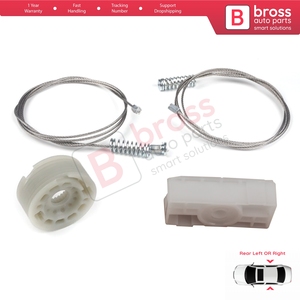 BWR5440 ensemble de réparation de lève-vitre porte arrière pour 3 série E46 2 portes cabriolet 1999-2006 M3 318 320 323 325 330 - Product Image 4