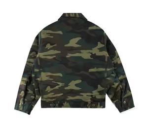 Chaqueta de camuflaje exterior de invierno impermeable de lona de tela de trabajo de camuflaje árbol personalizado del fabricante para hombres-Venta de chaqueta de trabajo - Product Image 6