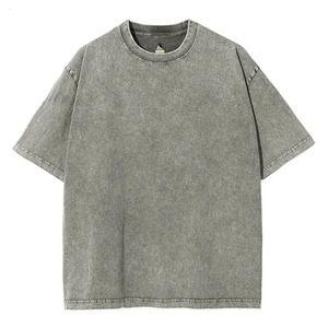Camiseta Oversize Vintage de Algodón 100% Tejido para Streetwear con Hombros Caídos, Personalizable con Impresión de Alta Calidad, Antiarrugas y de Gran Gramaje - Product Image 1