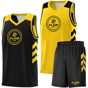 Ensemble d'uniformes de basket-ball personnalisables de haute qualité pour hommes-Hauts de chemise de sport respirants et shorts grande taille avec impression numérique - Product Image 1