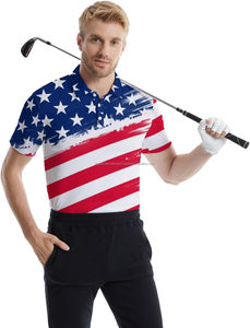 ออกแบบเสื้อโปโลธงชาติของคุณเอง ผ้าคุณภาพสูง เสื้อซับลิเมชั่นแบบสบายๆ สั่งทำได้ - Product Image 2