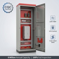 Armoire de commande industrielle pour onduleur à fréquence variable, équipement de distribution d'énergie métallique, boîtier de commande électrique IP40 380V