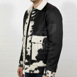 Chaqueta de Cuero Vacuno para Hombre, Estilo Casual, para Motociclistas, con Logotipo Frontal, Secado Rápido y Transpirable - Product Image 4