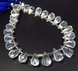 ก้อนน้ำแข็งธรรมชาติขนาด8 "ก้อนก้อนก้อนอัญมณีทรงหยดน้ำตาเหลี่ยมเพชรพลอยไม่ปกติ10-13มม. - Product Image 2