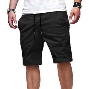 Pantalones cortos transpirables de verano para hombre al por mayor, pantalones deportivos informales de Color sólido para hombre, pantalones holgados de moda de cinco puntos para correr - Product Image 6