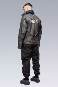 Cyberpunk Techwear Fashion Acronymss <b>Jacket</b> for <b>Men</b> Breathable Black Hooded with Custom Logo Waterproof Streetwear Punk <b>Jacket</b> - Product Image 5