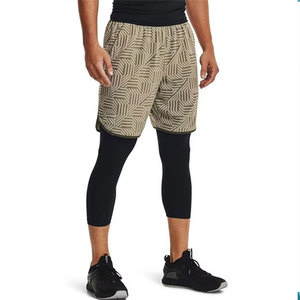 custom logo Quick Dry Gym Jogging shorts Polyester Two <b>Layers</b> Running Workout Gym Shorts For Men - Product Image 5