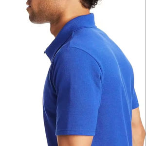 Camiseta OEM de 100% algodón respetuosa con el medio ambiente para hombre, camiseta de polo de secado rápido, estampada, transpirable, informal, con cuello, manga corta, verano, personalizada, Plus - Product Image 1