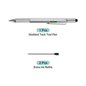 Bolígrafo de herramienta Stylus multifuncional, juegos de regalo de bolígrafo Stylus para hombres, mini herramientas de destornillador de bolsillo, herramienta Stylus multifunción 6 en 1 - Product Image 4