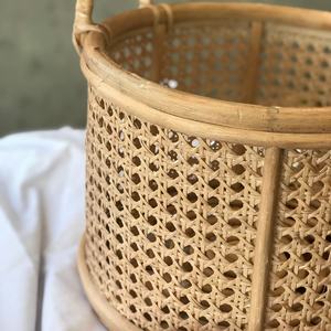 Panier de rangement en rotin naturel fait à la main pas cher en gros décoration de la maison du Vietnam - Product Image 5