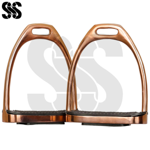 Estribos de Equitación de Acero Inoxidable de Alta Calidad, Modernos, Resistentes y Elegantes, con Reposapiés de Goma, para Deportes Ecuestres - Product Image 5