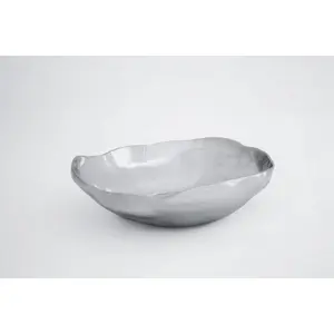 Bol en céramique fait main de luxe, écologique, rond, moderne, décoration d'intérieur, accent, vitrine, hôtel, intérieurs de luxe, plaqué sûr - Product Image 1