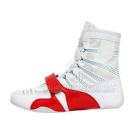 Chaussures de boxe à lacets avec semelle légère pour un jeu de pieds rapide Chaussures de boxe haute performance pour les sportifs amateurs et professionnels