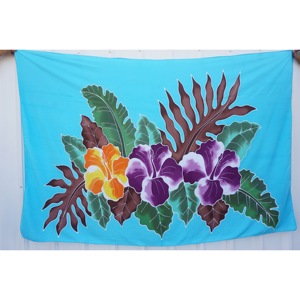 Pareos Hawaianos Pintados a Mano 100% Rayón de Alta Calidad, Ropa de Playa Personalizada al por Mayor, Cubierta para las Islas del Pacífico Asiático HPGU011-05-180 - Product Image 1