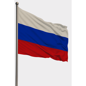 Russia Outdoor <b>Flag</b> with Digital Printing Aluminum <b>Pole</b> & Polyester or Plastic/Polyester Silk Materials - Product Image 1